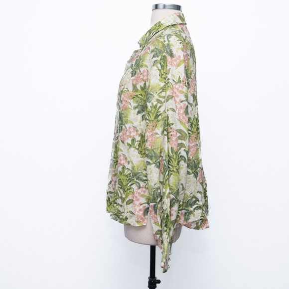 CAMI NYC. New! Belkis Tropical Linen Top - Picture 11 of 13